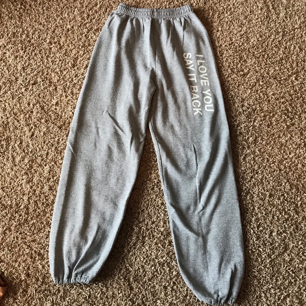lonely ghost “I love you say it back” sweatpants